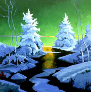 Philip Koch, North Star II, 2020, Oil on canvas, 40 x 40 inches