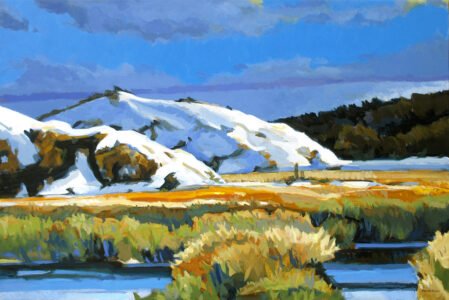 Philip Koch, Bright October Sun, 2019, Oil on canvas, 36 x 54 inches