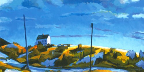 Philip Koch; Edward Hopper's Studio, Truro (SOLD); 2020; Oil on canvas; 28 x 56 inches