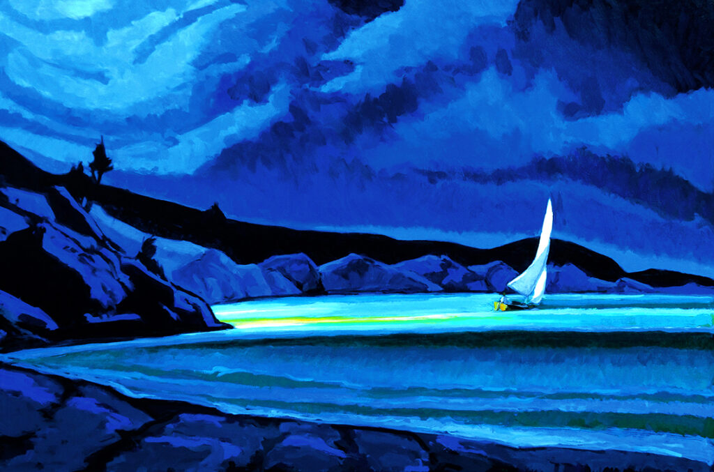 Philip Koch, The Reach IV, 2020, Oil on canvas, 40 x 60 inches