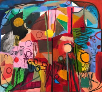 Bill Scott, One Orange Left, 2014, Oil on canvas, 39 x 43 inches