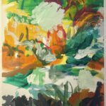 Bill Scott, Untitled (Flowers I), 1997, Acrylic on paper, 14 x 11 inches