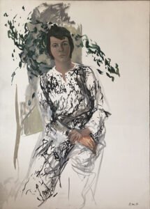 Elaine de Kooning, Portrait of Lee Hall, 1978, Oil on canvas, 50 x 36 inches