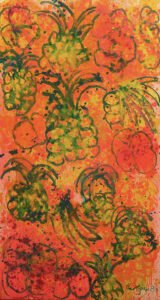 Grace Hartigan, Hawaiian Still Life, 1988, Oil on canvas, 78 x 42 inches