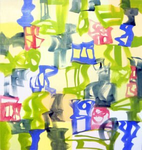 Melissa Meyer, 9th Ave Quartet I: Allegro, 2011, Oil on canvas, 42 x 40 inches