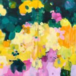 Marie Theres Berger, Mars (diptych), 2020, Acrylic on canvas, 31 ½ x 63 inches