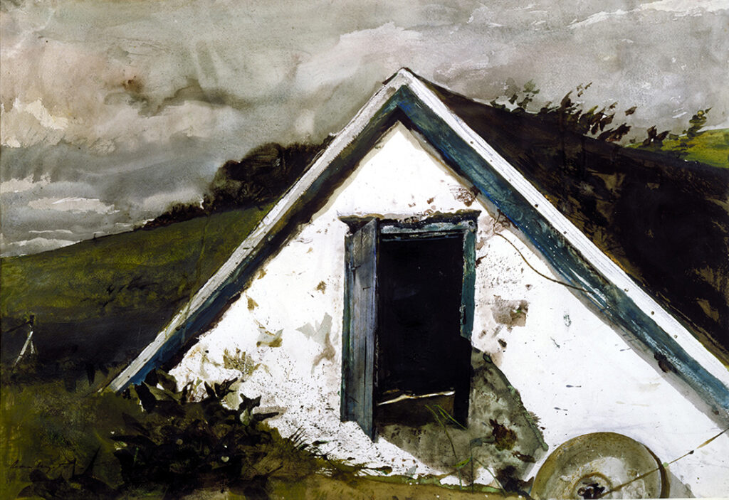Andrew Wyeth (1917-2009), Grindstone, 1981, Watercolor, 20 ½ x 29 ½ inches