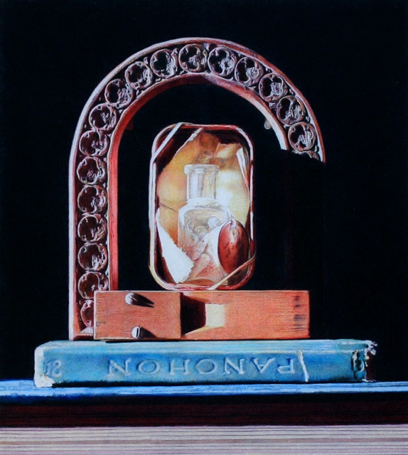 Jon Mort; Past, Present, Future (Aphrodite Past) diptych (SOLD); 2021; 7 ½ x 7 inches