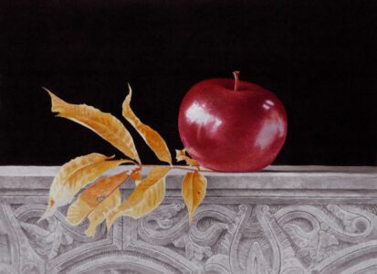 Greg Mort, Hickory - Mac, 2021, Watercolor on Arches Hot pressed paper, 21 x 28 inches