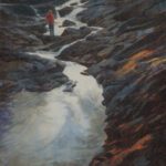 Greg Mort, Self Reflection, 2021, Pastel on paper, 28 x 24 inches