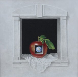 Greg Mort, The Past (triptych)(SOLD), 2021, Watercolor, 13 x 13 inches