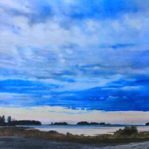 Jon Mort, Journey Home, 2021, Colored Pencil on Bristol Board, 20 x 20 inches