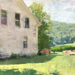 Jon Redmond, North Side, 2021, Oil on board, 10 x 10 inches
