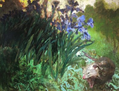 Jamie Wyeth, Opossum, 2019, Oil and enamel on gessoed panel, 35 ½ x 47 ½ inches