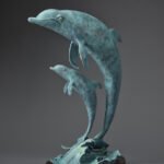 Rikki Morley Saunders, Madonna and Child, Bronze, 16 ½ x 11 x 9 inches