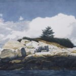 Greg Mort, Great Stone Island, 2021, Watercolor, 21 x 29 inches