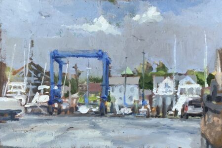 Michael Doyle, Clearing Storm, 2021, Oil on panel, 6 x 9 inches