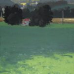 Michael Allen, Yielding, 2021, oil on linen mounted to panel, 20 x 18 inches