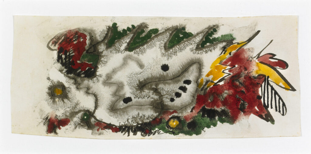 Arthur Dove (1880-1946), Italy Goes to War, 1941, Watercolor, 3 1/8 x 7 3/8 inches