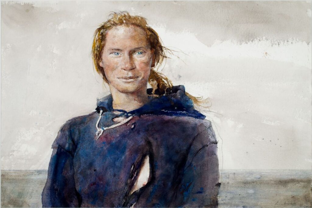Andrew Wyeth, Blue Eyed Susan, 1977, Watercolor and graphite on paper, 30 1/2 x 22 inches