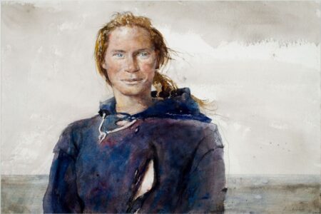 Andrew Wyeth, Blue Eyed Susan, 1977, Watercolor and graphite on paper, 30 1/2 x 22 inches