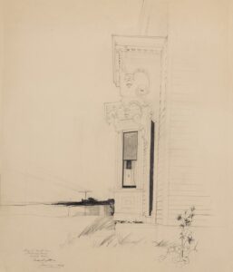 Andrew Wyeth (1917-2009), Front Door Study, 1944, Pencil on paper, 24 ½ x 22 inches