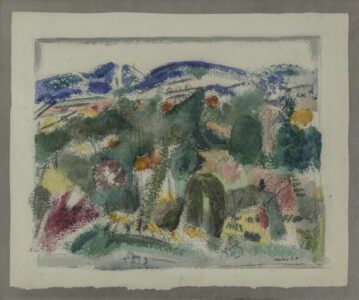 John Marin (1870-1953), Back of Sparkill, New York, 1925, Watercolor on paper, 15 1/2 x 19 inches