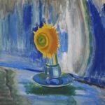 Joseph Stella (1877-1946), Sunflower, c. 1929, Gouache on paper, 27 3/4 x 30 1/2 inches