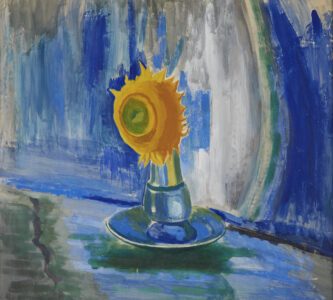 Joseph Stella (1877-1946), Sunflower, c. 1929, Gouache on paper, 27 3/4 x 30 1/2 inches