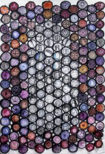 Holly Trostle Brigham, Joan Window, 2019, Watercolor, 37 x 25 inches