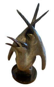 Margery Torrey, Triad, Bronze, 13 x 12 x 20 inches, edition of 25
