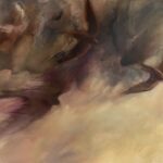 Jane Morris Pack, Birds in Flight, 2009, Oil on paper, 19 3/4 x 20 inches