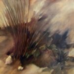 Jane Morris Pack, Brown Grass, 2009, Oil on paper, 19 3/4 x 25 1/2 inches