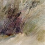 Jane Morris Pack, Single Bird, 2009, Oil on paper, 19 5/8 x 15 1/2 inches