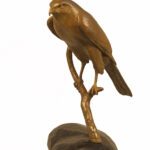 J. Clayton Bright, Bird Feeder, Bronze, 10 ½ x 11 ½ x 14 ¾ inches, Edition of 15