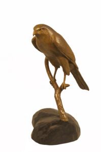 J. Clayton Bright, Bird Feeder, Bronze, 10 ½ x 11 ½ x 14 ¾ inches, Edition of 15