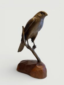 J. Clayton Bright, Bird Feeder, Bronze, 10 ½ x 11 ½ x 14 ¾ inches, Edition of 15