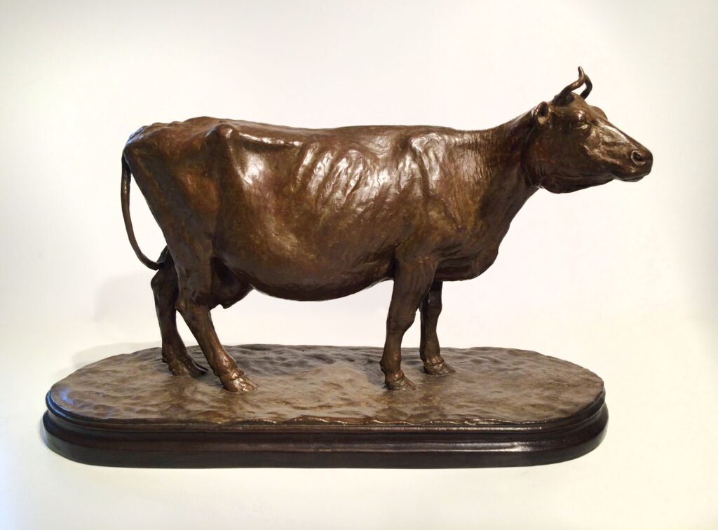 J. Clayton Bright, Neilson's Cow, Bronze, 15 x 5 ¾ x 9 inches, Edition of 20