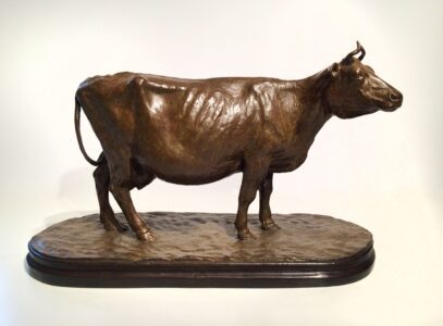 J. Clayton Bright, Neilson's Cow, Bronze, 15 x 5 ¾ x 9 inches, Edition of 20