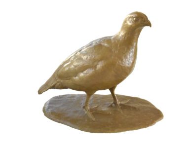 J. Clayton Bright, Quail, Bronze, 8 x 5 x 7 inches, Edition of 25