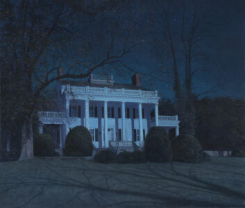 Timothy Barr, Knox Mansion, Valley Forge Park, 2022, Oil on panel, 23 x 27 inches
