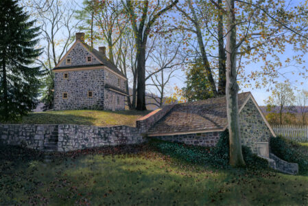 Timothy Barr, Varnum, Valley Forge (SOLD), 2022, Oil on panel, 16 x 24 inches