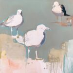 Diana Tremaine, A Change in Perception III, 2022, Oil and charcoal on canvas, 30 x 30 inches