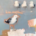 Diana Tremaine, A Change in Perception IV, 2022, Oil and charcoal on canvas, 30 x 30 inches