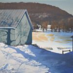 Michael Allen, Traces, 2022, Oil on linen, 32 1/4 x 36 inches