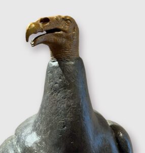 J. Clayton Bright, Sanitation Worker (detail), Bronze, 26 x 26 x 63 inches