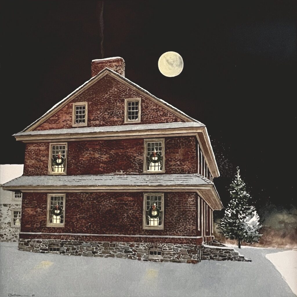 Peter Sculthorpe, Dilworthtown Inn (SOLD), Watercolor, 14 x 14 inches