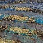 Theo Platt, Shallow Swell, Oil on canvas, 64 x 38 inches