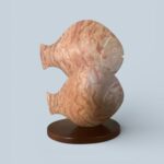 Charles Allmond, Pumpkin Seeds, Utah Alabaster, 12 ¾ x 9 ½ x 3 inches