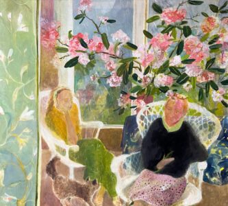 Elizabeth Endres, Cloudy Pink, 2023, Oil on canvas, 40 x 44 inches